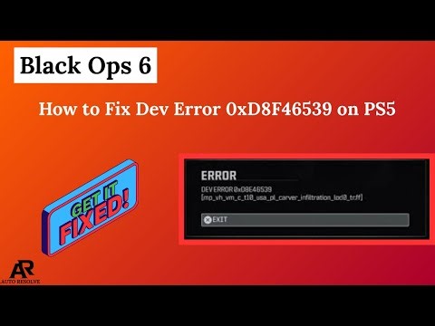 Black Ops 6: How to Fix Dev Error 0xD8F46539 on PS5