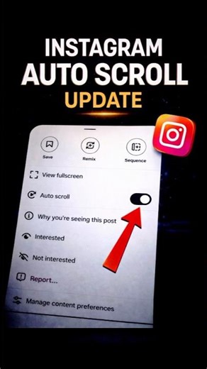 Instagram Auto Scroll Button ON Kaise Kare? 📱 | Step-by-Step (New Update) #autoscroll #instagram