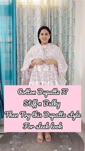 Cotton Dupatta Styling 🌸💫🌸#dupattastyle #fashion #style #shorts #youtubeshorts
