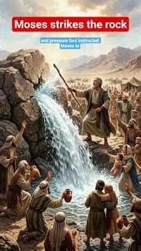 Moses strikes the rock. #lifephylosophy #facts