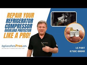 How To Replace: LG/Kenmore Refrigerator Compressor Overload Protector 6750C-0004R