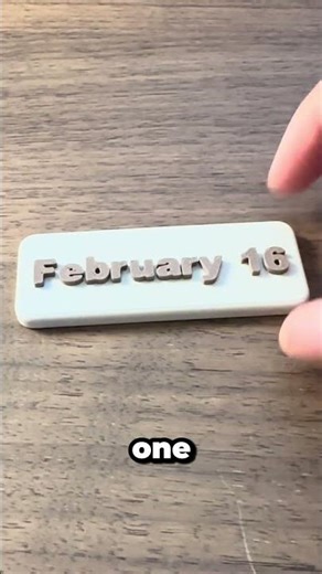 Starting Feb 16th: daily 3D printed Word of the Day! Comment which word I should print first 👇
