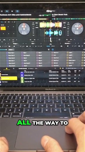 Djay Pro Scratching Techniques: Loop & Keyboard Shortcut #shorts