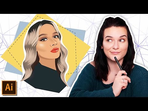 DRAW WITH ME ✍️Vector Portrait | Adobe Illustrator