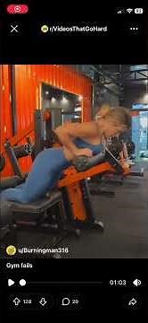 Women Gym Fails That Went Too Far 😳#gym fails