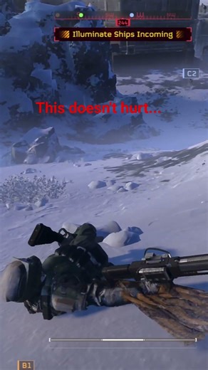 it's better to land on your back than your feet.... #helldivers2 #illuminate #gaming