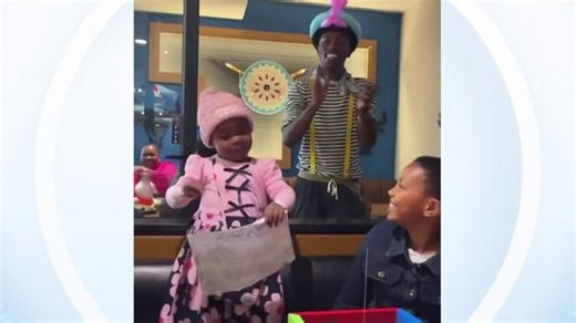 2-year-old shows off groovy dance moves at birthday celebration