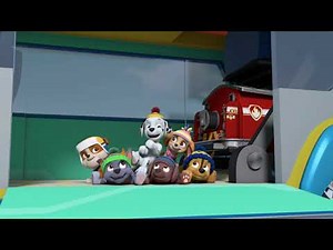 PAW Patrol | Marshall's Weekly Wipeouts! | Season 6 | Pups Save a White Wolf!