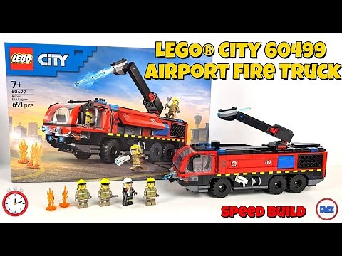 Building the new LEGO® City 60499 Airport Fire Truck