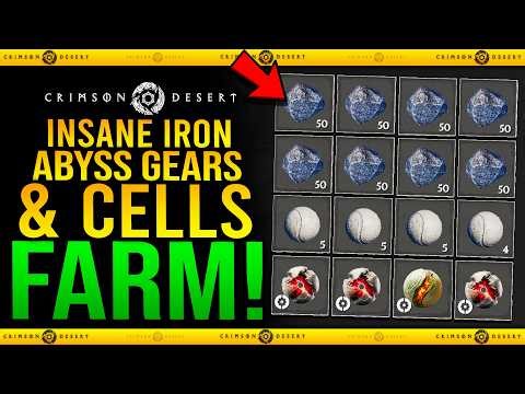 INSANE UNLIMITED IRON, ABYSS GEARS & ABYSS CELLS FARM in Crimson Desert - Best Iron & Abyss Farm