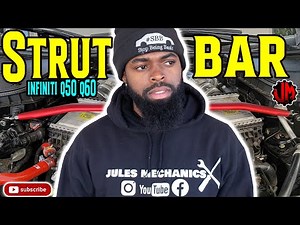 How to install strut bar infiniti q50 q60