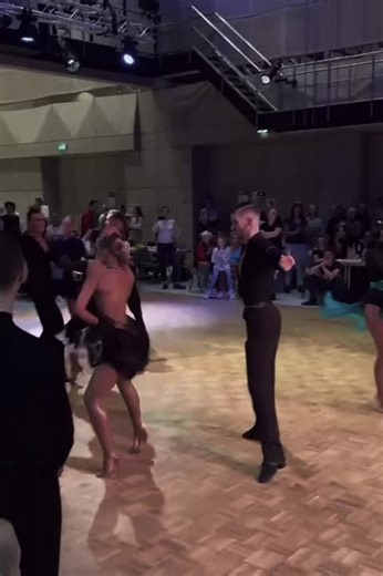 Ballroom Dance in a Black Dress