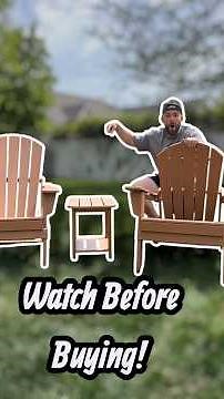 All-Weather EcoVida Outdoors Adirondack Chair and Table Review!