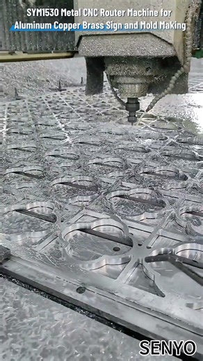 Metal CNC Router Machine for Aluminum Copper Brass Sign and Mold Making