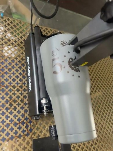 Tumbler engraved by Atomstack X7 Pro