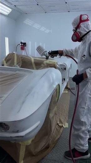 Chevrolet Corvette C1 🎨 Primer Application Process | Classic Car Restoration by DEIZ Painting #DEIZ