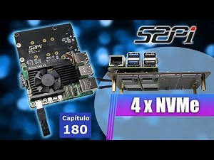 Almacenamiento extremo y RAID con placa PCIe para 4 NVMe de 52Pi