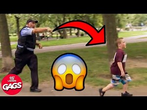 Police Caught Chasing A Kid! | Just For Laughs Gags