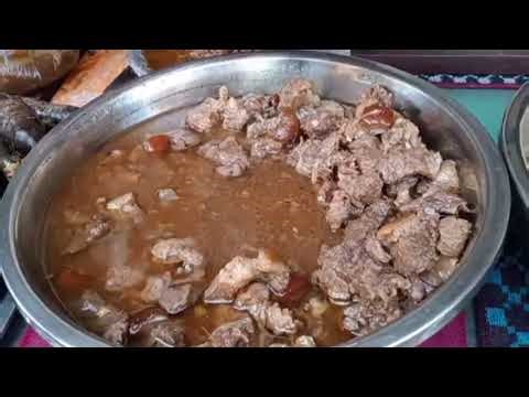 Thịt ngâu ngâu biến chế 7 món,tại phố tông cai phai món ăn đặc rất tuyệt vời