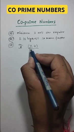 Co-prime Numbers | Define Co prime numbers | #mathandtechbyar