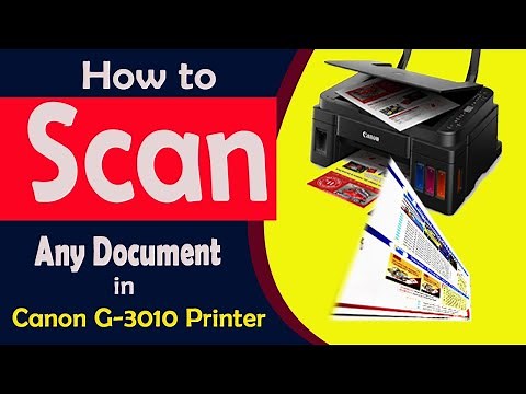 How to Scan Color Documents with Canon G-3010 printer//Canon G3010 Printer