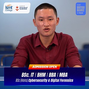 🌟 Launch Your Career with ISMT College's Globally Recognized British Degrees! 🚀🎓 📚 BSc.IT, BHM & BBA programs 💼 Industry projects & internships 🌐 National & multinational exposure 🤝 Connect with top brands Quality education at an affordable cost. Your journey to success starts here. 🌈💼 #ISMTCollege #BritishDegrees #AffordableExcellence | ISMT College