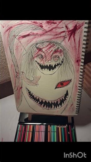 Art |scray painting | How to drawing ?/ Horror