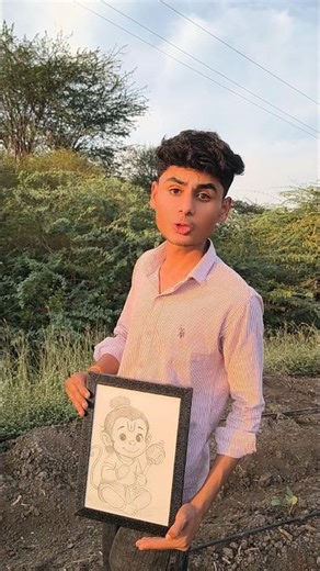 Mere pyaare Bal Hanuman Ji... ❤️🚩 #ytshorts #art #jaishreeram