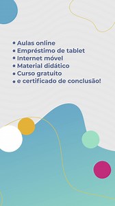 Com o FMT do Espro, você tem aulas online, tablet, internet, material didático e certificado. Tudo gratuito! | Espro