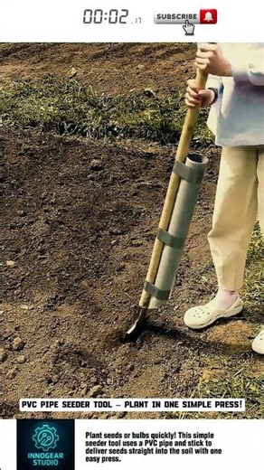 PVC Pipe Seeder Tool – Plant in One Simple Press!