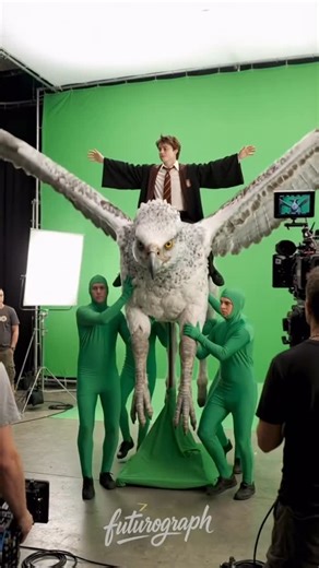 Wizarding World on Instagram: "Harry Potter behind the scenes footage is on another level! 🎬 Cc: @futurograph #movie #hogwarts #behindthescenes #harrypotter #harrypotteredit #fy"