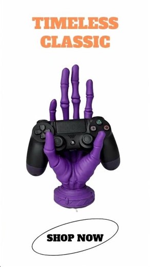6-Finger Alien Hand Controller Holder – 3D Printed Gaming Display Stand