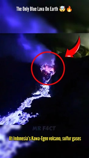 The Only Place on Earth Where Lava Looks Blue !