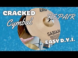 Cracked Cymbal Repair with a Dremel Tool - Easy Step-By-Step DYI