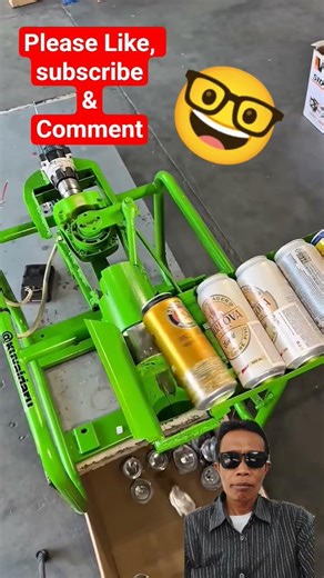 The Ultimate Aluminum Can Recycling Machine ♻️#shorts #shortvideo #Cooltools#satispying