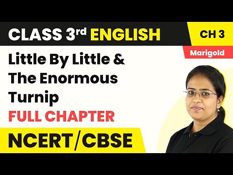 Class 3 English Chapter 3 | Little By Little&The Enormous Turnip-Full Chapter Explanation& Worksheet