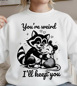 You Are Weird I'll Keep You Png, Raccoon and Opossum Valentine Png, Funny Valentine Best Friend Shirt, Valentines Day Png (digital Download) - Etsy