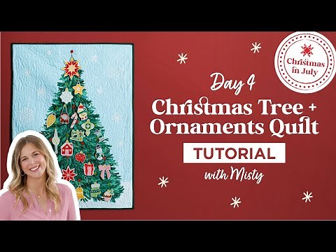 Quick & Easy To Make Christmas Tree Panel | At Home With Misty Christmas In July Edition