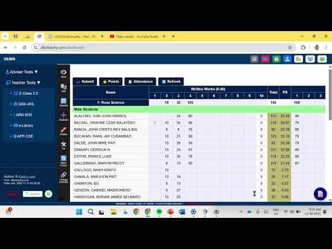 Input Grades via E Class