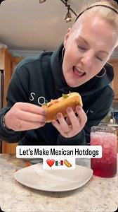 223K views · 46K reactions | Let’s make some Mexican Hotdogs ❤️ …and a Soberish Pomegranate Mojito ‍♀️ #recipe #mexicanfood #soberish #momlife #marriedtoamexicanman #soberlife #food @allrecipes | Kim Gamez | Facebook