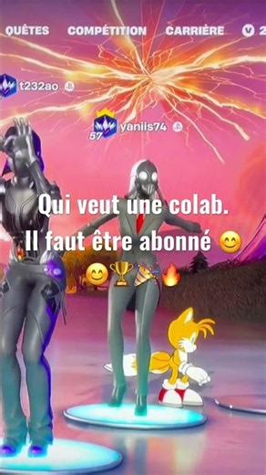 Il fau être abonné #fortnite #abonnetoi #fortniteclips 😊😊🔥🎉🏆😅