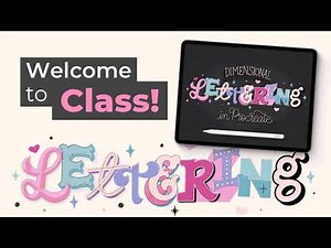 Dimensional Lettering in Procreate Online Class