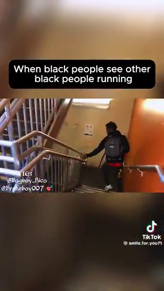 When black people see other black people running 😂😂😂