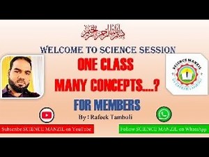 SCIENCE || SPECIAL SESSION.12 || MANY CONCEPTS