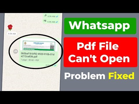 How to Fix WhatsApp PDF File Not Opening Problem
