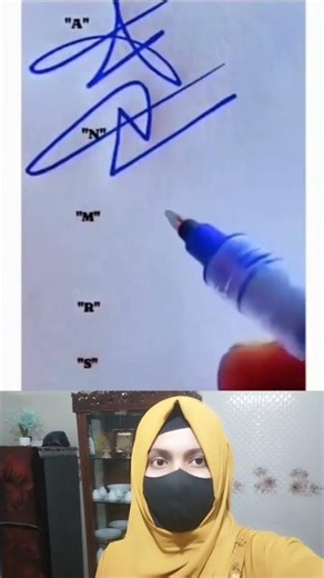 Learn this smart signature using the first letter of your name #foryou #shortvideo #youtubeshorts