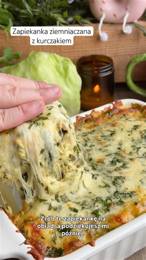 Zapiekanka ziemniaczana z kurczakiem #przepisy #recipe #conaobiad #food #pyszne #cooking #obiad