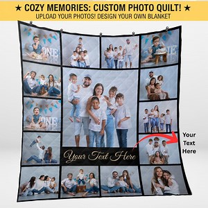 Keepsake Quilt, Photo Quilt, Memory Quilt, Custom Photo Quilt Blanket, Personalized Quilt With Photos, Memorial Quilt, Picture Quilt Blanket - Etsy