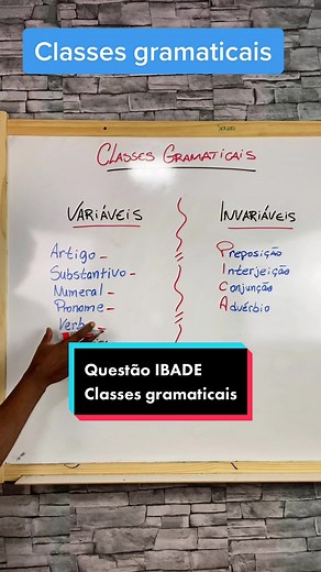 Nessa aula vamos abordar as dez classes gramaticais da nossa língua portuguesa. #gramatica #dicasdeportuguês #concursospublicos #ibade#pmerj#carreirapolicial#enem #redacoesenem #concursos #concurseiro #enem #bizudeportugues #portugues #concursopublico #verbo #pronomes #substantivo #adjetivo #interjeicao