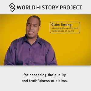 13 reactions | Now, more than ever, claim testing matters. Take three minutes to learn how this critical skill sets up your world history students for success. https://oer-prj.com/3jgGkak | OER Project | Facebook